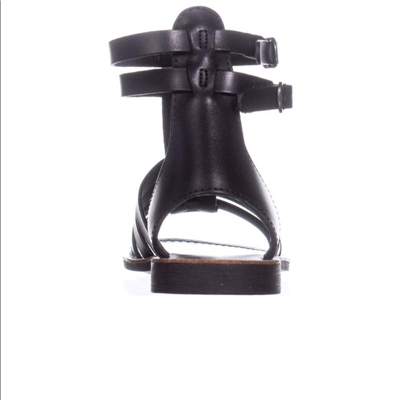 Leather Ankle High Gladiator Strappy Buckle Sandal - Picture 5 of 5